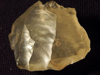 Prehistoric Tool Blade Or Core Made From Libyan Desert Glass Egypt 15.  3g photo