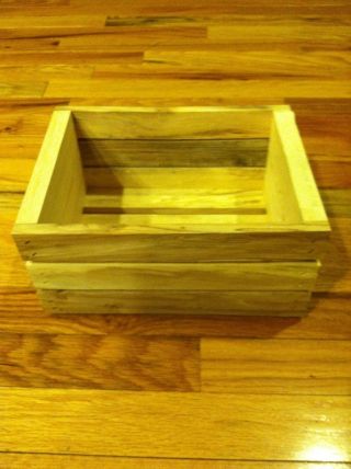 Natural Rustic Wood Crate photo