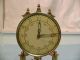 Antique German Year Running Clock Under A Glass Dome Clocks photo 1