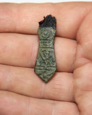 Ancient Vikings.  Bronze Pendants - Amulet.  Great Save. photo