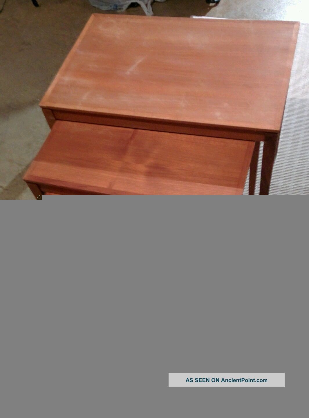 Bent Silberg Teak Nesting Tables.  Denmark - Mid Century Modern Mid-Century Modernism photo
