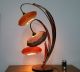 Large Mcm Spaghetti Flying Saucer Shade Walnut Lamp Mid-Century Modernism photo 1