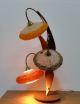 Large Mcm Spaghetti Flying Saucer Shade Walnut Lamp Mid-Century Modernism photo 6
