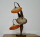 Large Mcm Spaghetti Flying Saucer Shade Walnut Lamp Mid-Century Modernism photo 8