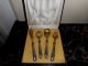 Cook: French Spoon,  Fork,  Spatula And Knife For Dessert Service Sterling Silver Flatware & Silverware photo 2
