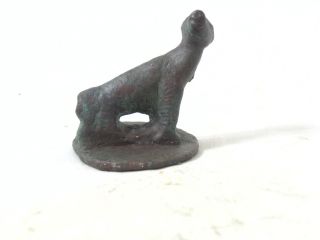 Reproduction Antique Early Roman Bronze Stand Dog Figurine Figure Statue photo