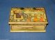 Vintage Look Fine Very Rare Hand Made Mughal Painted Solid Camel Bone Box Islamic photo 1