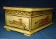 Vintage Look Fine Very Rare Hand Made Mughal Painted Solid Camel Bone Box Islamic photo 7