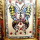 Magic Butterfly Painted With Pra Phrom Kruba Krissana Thai Buddha Amulet Amulets photo 1