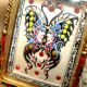 Magic Butterfly Painted With Pra Phrom Kruba Krissana Thai Buddha Amulet Amulets photo 3