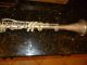 Antique Silver Colored Clarinet In Case W/ Mouthpiece As Found Tlc Wind photo 6