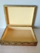 Vtg Gold Florentine Sailing Ship Shabby Country Tole Trinket Box Italy Toleware Toleware photo 2
