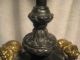 1920s Antique Bronze Rams Head Table Lamp Lamps photo 3
