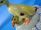 Vintage Porcelain Hungarian Aquincum Cute Duck Paar Handpainted Marked Figurines photo 8