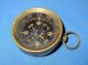 Vintage Old Collectible Brass Round Hand Magnetic Small Pocket Compass India Compasses photo 1