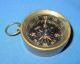Vintage Old Collectible Brass Round Hand Magnetic Small Pocket Compass India Compasses photo 2