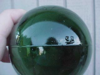 Glass Float Green Marked 