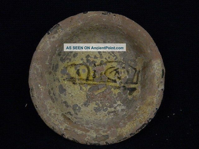 Ancient Ceramic Glazed Plate Islamic 1000 Ad Islamic photo