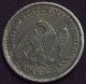 1838 Seated Liberty Quarter Silver Xf,  Detailing Rare First Year Dark Tone The Americas photo 2