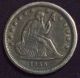 1838 Seated Liberty Quarter Silver Xf,  Detailing Rare First Year Dark Tone The Americas photo 3
