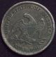 1838 Seated Liberty Quarter Silver Xf,  Detailing Rare First Year Dark Tone The Americas photo 4