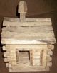 Wood Folk Art Primitive ? Rustic Old School Birdhouse Wooden Bird House With. Primitives photo 3