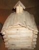 Wood Folk Art Primitive ? Rustic Old School Birdhouse Wooden Bird House With. Primitives photo 4