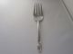 1937 Signed First Love Cold Meat Fork Rogers International Silver Art Deco Flatware & Silverware photo 1