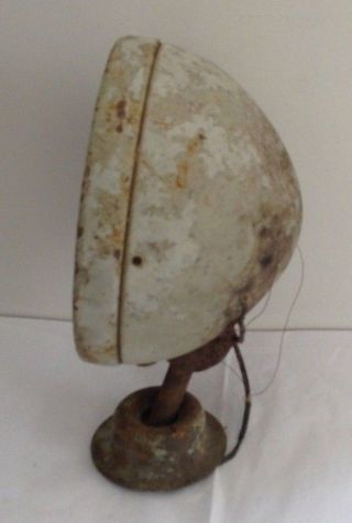 Primitive Distressed Eyeball Light Housing Casing Diy Repurpose Project Piece photo