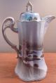 Antique Nippon Gray And Pink Floral Tea,  Coffee Or Chocolate Pot - Sh Teapots & Tea Sets photo 3