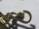 Vintage Style Solid Brass Bow Wall Hooks Hanger.  Coat/keys/hat.  Hand Made.  India Hooks & Brackets photo 8