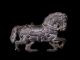 Attractive Vintage Lead Galloping Horse Figurine Byzantine photo 3