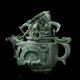 Chinese Dushan Jade Hand - Carved Dragon Incense Burner Incense Burners photo 5