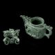 Chinese Dushan Jade Hand - Carved Dragon Incense Burner Incense Burners photo 7
