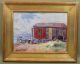 Vintage Ernest E Perry Cape Cod Ma Coastal Fishing Shack Oil Painting Nr Other photo 1