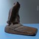 Antique Cast Iron Bronze Patina Leaping Frog On Lily Pad Metal Doorstop N/r. Other Antique Architectural photo 3