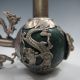 Chinese Old Antiques Handmade Jade Silver Pipe Leading Other Antique Chinese Statues photo 1
