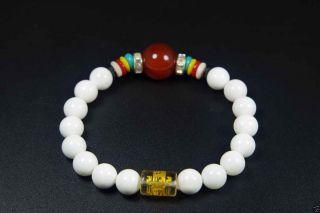 Beauty Chinese Natural Shell Round Pearl Elastic Bracelets photo
