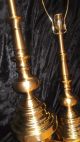 Rare Stiffel Brass Lamps Great Shine To The Pair Lamps photo 11