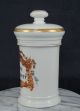19th Century Apothecary Jar Hoj: De Ment V Paris White Porcelain French Bobin Bottles & Jars photo 2