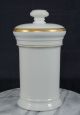 19th Century Apothecary Jar Hoj: De Ment V Paris White Porcelain French Bobin Bottles & Jars photo 3