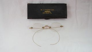 Antique 14k Gold Eyeglasses Spectacles Marked A.  O.  Co.  14k American Optical photo