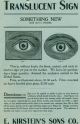 C 1910 E Kirstein Sons Rochester Ny Eye Catching Optical Sign Broadside Handbill Optical photo 1