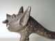 Old African Bronze Sculpture Statue Lion Leopard Figure Dogon Denin Mali Tribal Sculptures & Statues photo 9