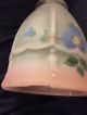 Painted Blue And Pink Opaque Glass Shade For Antique Arm Or Floor Lamp Globe Chandeliers, Fixtures, Sconces photo 10