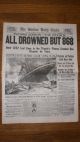 April 16,  1912 Boston Globe Titanic Sinks Photo Newspaper Rp The Americas photo 2
