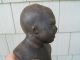 An Outstanding Unsual Creepy Antique Cast Iron Baby Crying Bust Statue Metalware Victorian photo 3