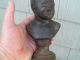 An Outstanding Unsual Creepy Antique Cast Iron Baby Crying Bust Statue Metalware Victorian photo 5