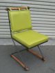 Cleo Baldon Terra Vtg Mid Century Modern Iron Oak Side Chair Eames Tony Paul Era Mid-Century Modernism photo 2