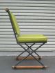 Cleo Baldon Terra Vtg Mid Century Modern Iron Oak Side Chair Eames Tony Paul Era Mid-Century Modernism photo 4